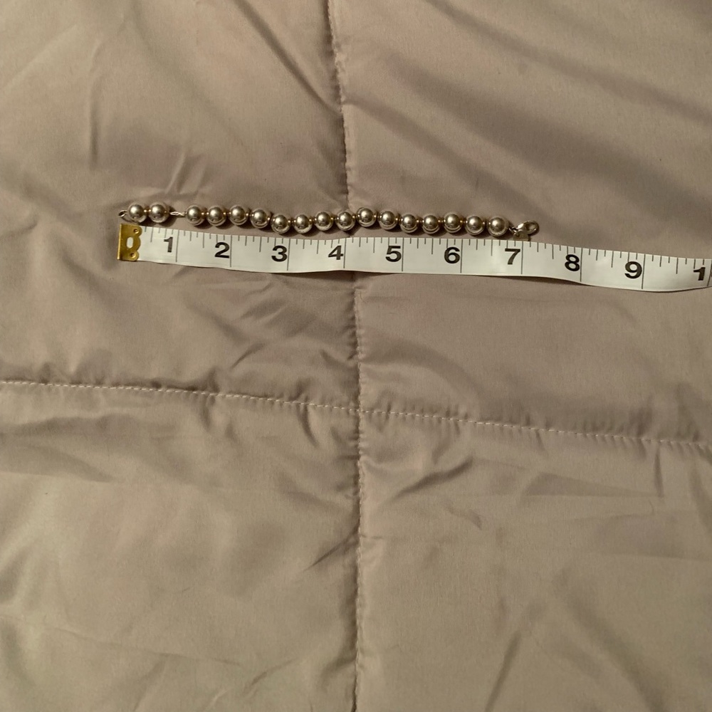 J5 Authentic Tiffany and Co medium silver bead bracelet